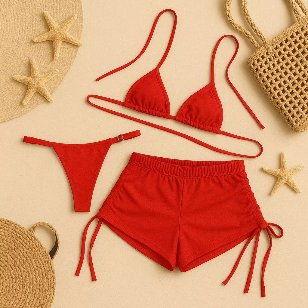 Conjunto 3 Peças vermelho