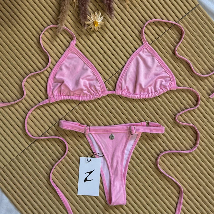 Biquíni Fita Marquinha rosa bebe