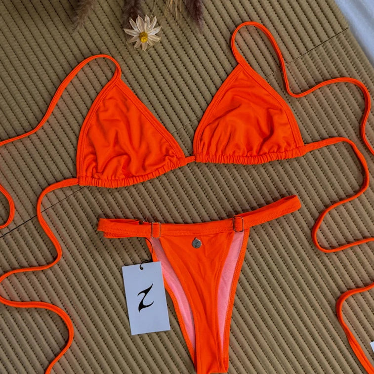 Biquíni Fita Marquinha Laranja